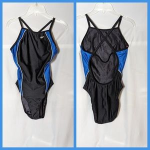 Speedo H back practice competition suit sz 30